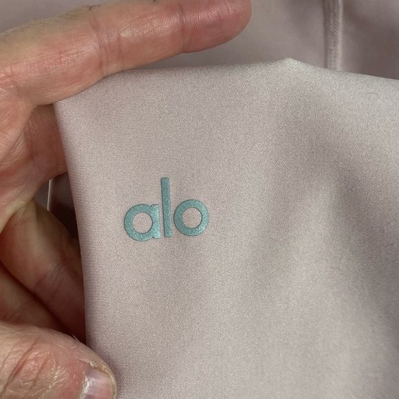 Alo Yoga High Waist Airlift Leggings Pink Size Medium Lavender Yoga Pants Tights - Picture 6 of 12